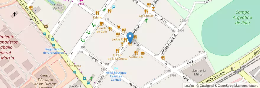 Mapa de ubicacion de Campobravo, Palermo en アルゼンチン, Ciudad Autónoma De Buenos Aires, ブエノスアイレス, Comuna 14.