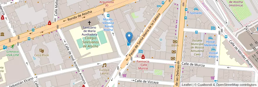 Mapa de ubicacion de CAMPSA en スペイン, マドリード州, Comunidad De Madrid, Área Metropolitana De Madrid Y Corredor Del Henares, Madrid.