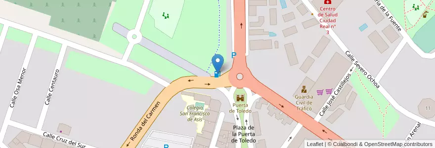 Mapa de ubicacion de CAMPSA en Spagna, Castilla-La Mancha, Ciudad Real, Campo De Calatrava, Ciudad Real.