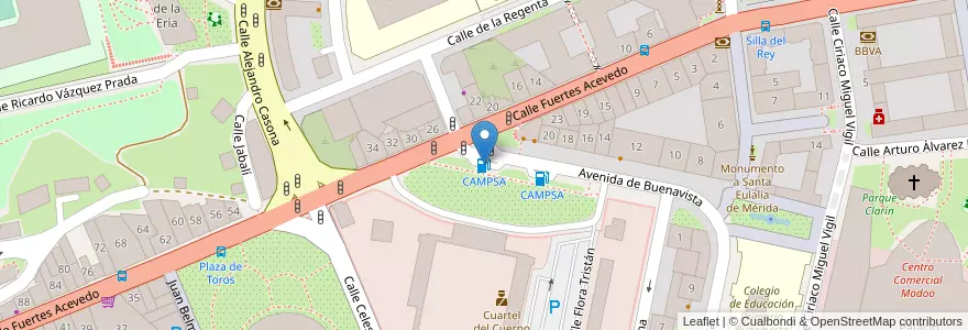 Mapa de ubicacion de CAMPSA en Spagna, Asturie, Asturie, Oviedo.