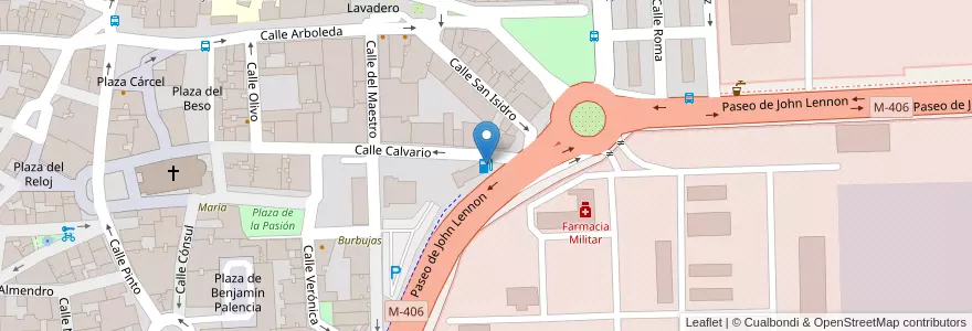 Mapa de ubicacion de CAMPSA en إسبانيا, منطقة مدريد, منطقة مدريد, Área Metropolitana De Madrid Y Corredor Del Henares, Getafe.