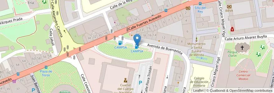 Mapa de ubicacion de CAMPSA en اسپانیا, آستوریاس, آستوریاس, Oviedo.