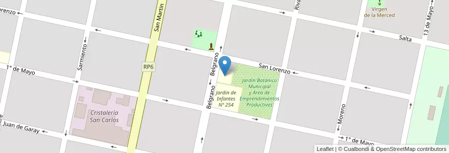 Mapa de ubicacion de Campus Universitario Municipal en Argentine, Santa Fe, Departamento Las Colonias, San Carlos Centro, San Carlos Centro.