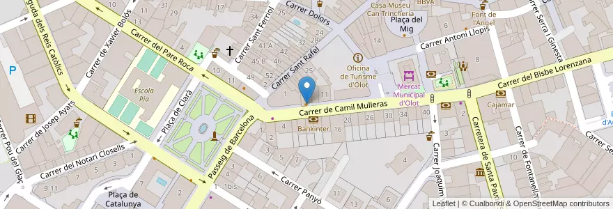 Mapa de ubicacion de Can Guix en İspanya, Catalunya, Girona, Garrotxa, Olot.
