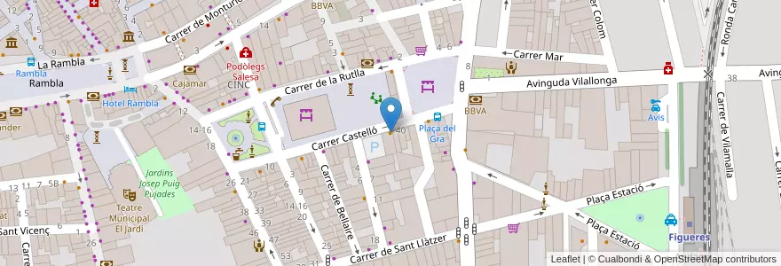 Mapa de ubicacion de Can Jeroni en 西班牙, Catalunya, 赫罗纳, Alt Empordà, Figueres.