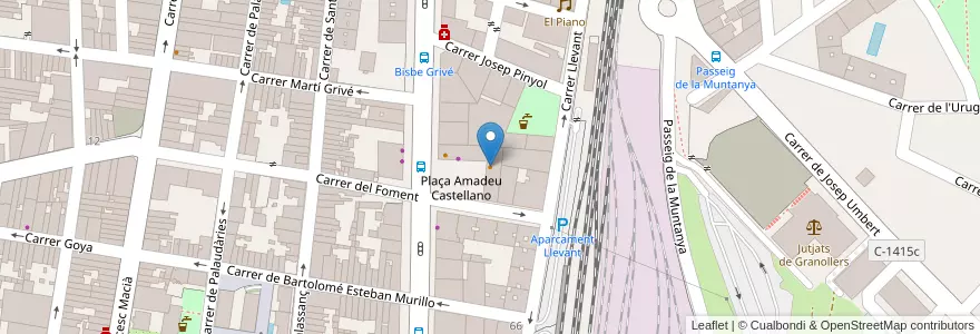 Mapa de ubicacion de Can Manel en スペイン, カタルーニャ州, Barcelona, バリェス・オリエンタル, Granollers.