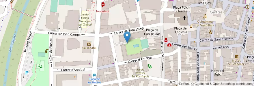 Mapa de ubicacion de Can Trullàs en スペイン, カタルーニャ州, Barcelona, バリェス・オリエンタル, Granollers.