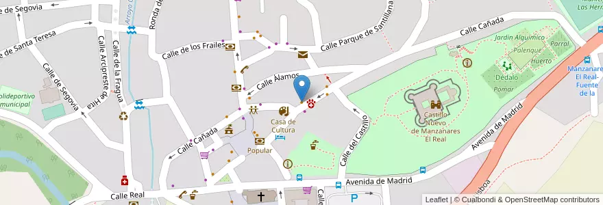 Mapa de ubicacion de Cañada 49 en Испания, Мадрид, Мадрид, Cuenca Alta Del Manzanares, Manzanares El Real.