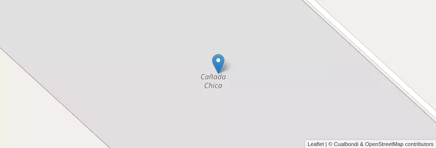 Mapa de ubicacion de Cañada Chica en Arjantin, Buenos Aires, Partido De Exaltación De La Cruz.