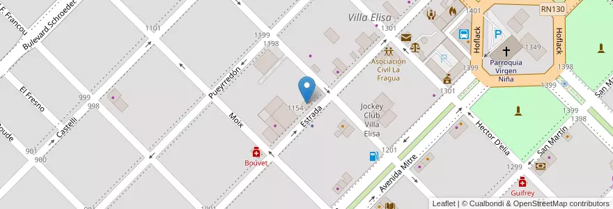 Mapa de ubicacion de Canal 5 en 阿根廷, 恩特雷里奥斯省, Departamento Colón, Distrito Segundo, Villa Elisa, Villa Elisa.