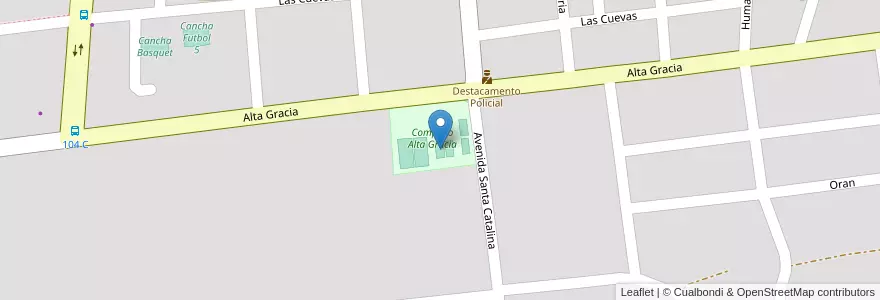 Mapa de ubicacion de Cancha 3 en Arjantin, Corrientes, Departamento Capital, Corrientes, Corrientes.