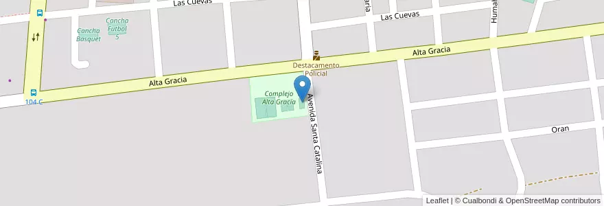 Mapa de ubicacion de Cancha 6 en Arjantin, Corrientes, Departamento Capital, Corrientes, Corrientes.
