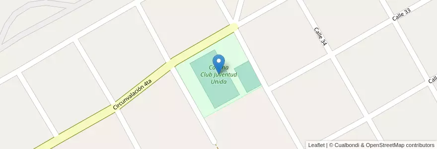 Mapa de ubicacion de Cancha Club Juventud Unida en Argentinien, Provinz Buenos Aires, Partido De Punta Indio.