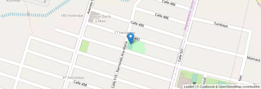 Mapa de ubicacion de Cancha Darío y Maxi en Аргентина, Жужуй, Departamento Doctor Manuel Belgrano, Municipio De San Salvador De Jujuy, Alto Comedero.