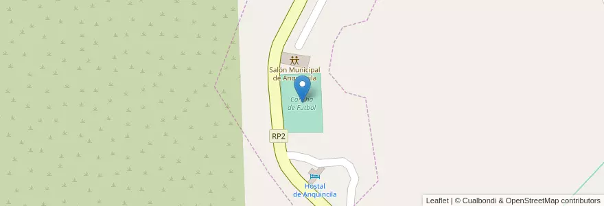 Mapa de ubicacion de Cancha de Futbol en Argentinien, Catamarca, Departamento Ancasti, Municipio De Ancasti, Anquincila.