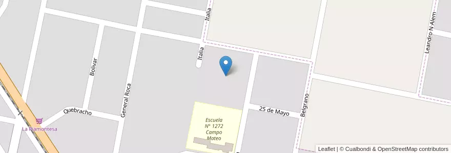 Mapa de ubicacion de Cancha de Fútbol Club Atlético Timbuense en 阿根廷, Santa Fe, Departamento San Lorenzo, Municipio De Timbúes, Timbúes.