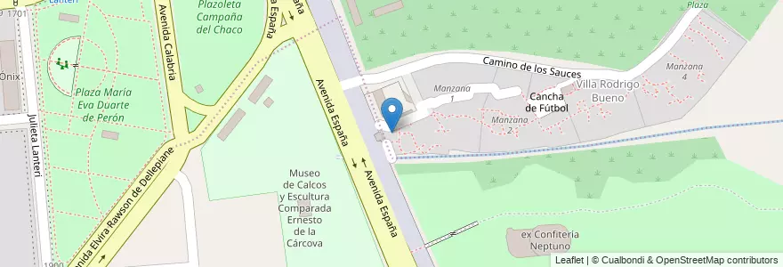 Mapa de ubicacion de Cancha de Fútbol, Puerto Madero en Argentine, Ciudad Autónoma De Buenos Aires, Comuna 1, Buenos Aires.
