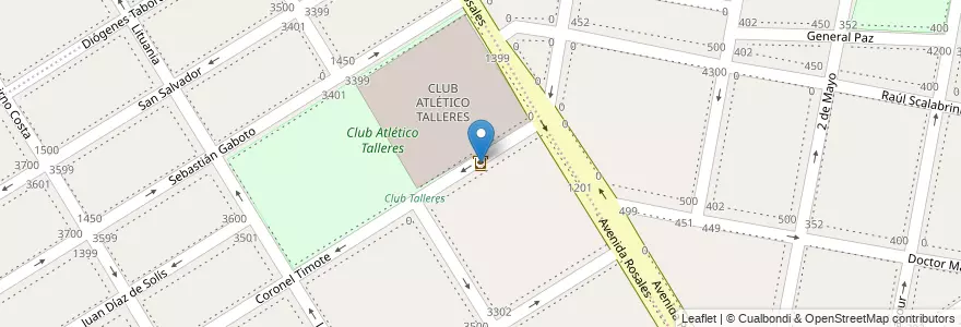 Mapa de ubicacion de Cancha de Talleres en Argentina, Buenos Aires, Partido De Lanús, Remedios De Escalada.