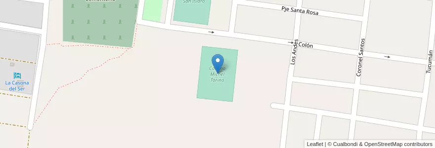 Mapa de ubicacion de Cancha Michel Torino en Argentinien, Salta, Cafayate, Municipio De Cafayate.