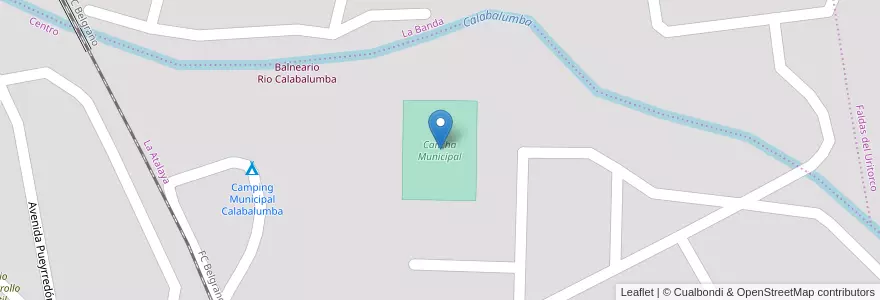 Mapa de ubicacion de Cancha Municipal en Argentina, Córdoba, Departamento Punilla, Pedanía Dolores, Municipio De Capilla Del Monte, Capilla Del Monte.