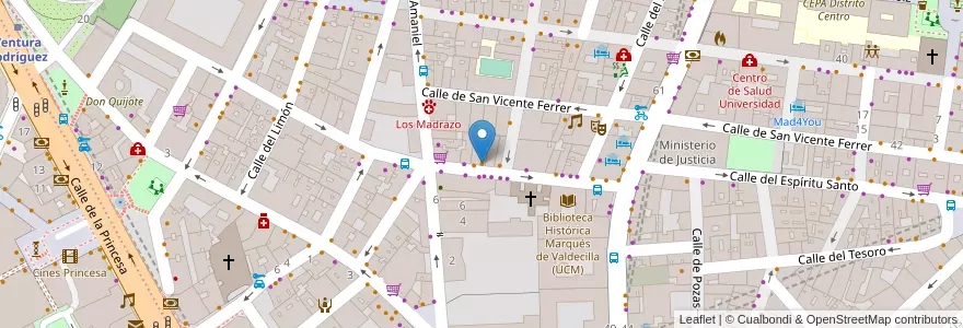 Mapa de ubicacion de Candi en 스페인, Comunidad De Madrid, Comunidad De Madrid, Área Metropolitana De Madrid Y Corredor Del Henares, 마드리드.