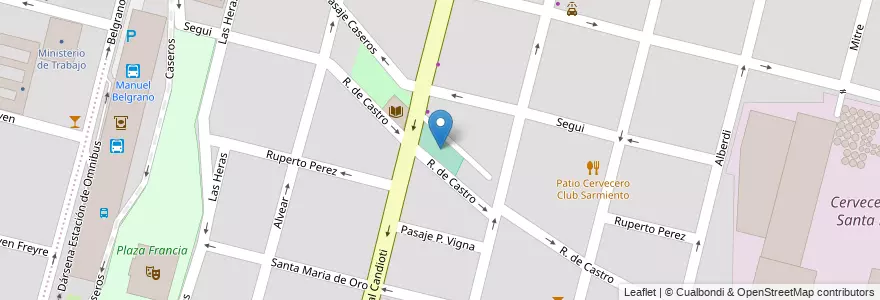 Mapa de ubicacion de Candioti Skate Park en الأرجنتين, سانتا في, إدارة العاصمة, سانتا في العاصمة, سانتا في.