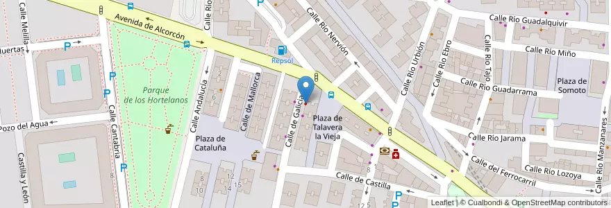 Mapa de ubicacion de Candy Dent en İspanya, Comunidad De Madrid, Comunidad De Madrid, Área Metropolitana De Madrid Y Corredor Del Henares, Leganés.