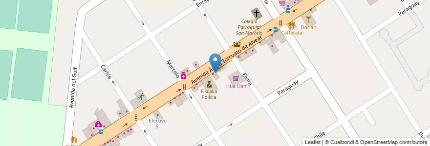 Mapa de ubicacion de Candy en Arjantin, Buenos Aires, Partido De Tigre, Don Torcuato.