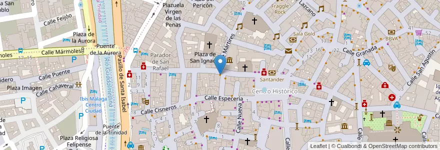 Mapa de ubicacion de Canela Fina en İspanya, Andalucía, Málaga, Málaga-Costa Del Sol, Málaga.