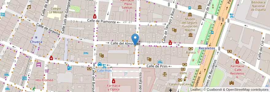Mapa de ubicacion de Cannibal Raw Bar en Spanje, Comunidad De Madrid, Comunidad De Madrid, Área Metropolitana De Madrid Y Corredor Del Henares, Madrid.