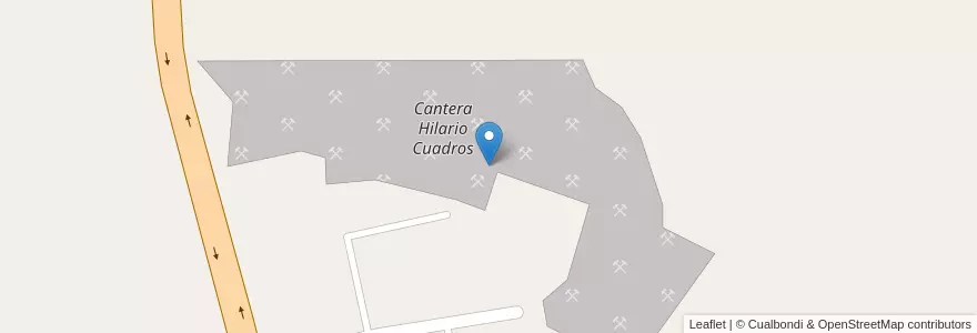 Mapa de ubicacion de Cantera Hilario Cuadros en アルゼンチン, サンルイス州, Juan Martín De Pueyrredón, Municipio De La Punta.