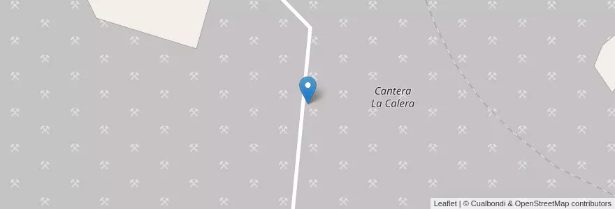 Mapa de ubicacion de Cantera La Calera en Argentinien, Provinz Río Negro, Departamento Valcheta.