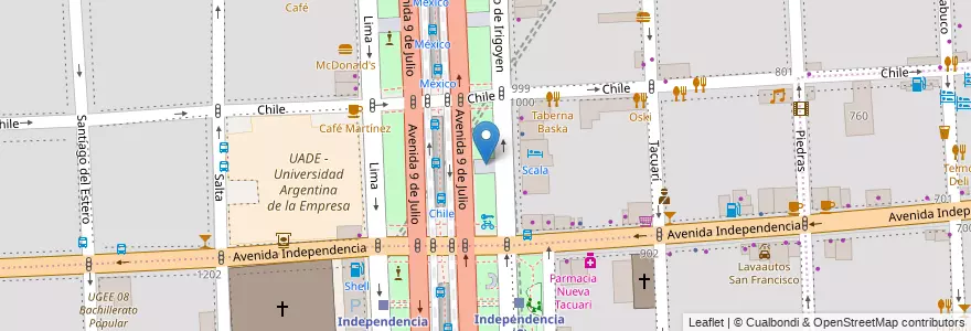 Mapa de ubicacion de Cantero Central Provincia de Chaco, Montserrat en Argentine, Ciudad Autónoma De Buenos Aires, Comuna 1, Buenos Aires.