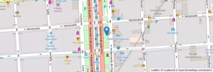 Mapa de ubicacion de Cantero Central Provincia de Entre Rios, Montserrat en アルゼンチン, Ciudad Autónoma De Buenos Aires, Comuna 1, ブエノスアイレス.