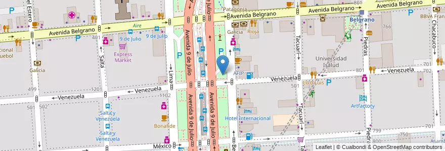 Mapa de ubicacion de Cantero Central Provincia de Formosa, Montserrat en Argentinië, Ciudad Autónoma De Buenos Aires, Comuna 1, Buenos Aires.