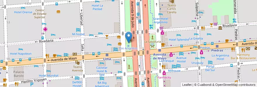 Mapa de ubicacion de Cantero Central Provincia de Misiones, Montserrat en Arjantin, Ciudad Autónoma De Buenos Aires, Comuna 1, Buenos Aires.
