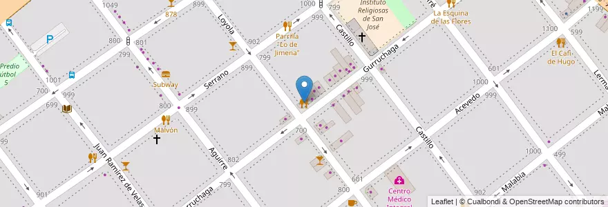 Mapa de ubicacion de Cantina Los Amigos, Villa Crespo en アルゼンチン, Ciudad Autónoma De Buenos Aires, ブエノスアイレス, Comuna 15.