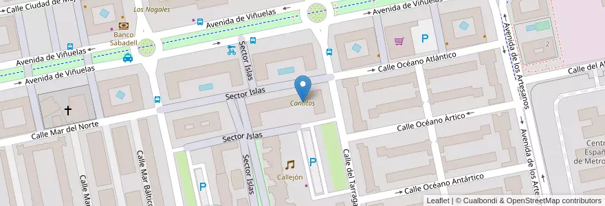 Mapa de ubicacion de Cantitos en 西班牙, Comunidad De Madrid, Comunidad De Madrid, Área Metropolitana De Madrid Y Corredor Del Henares, Tres Cantos.