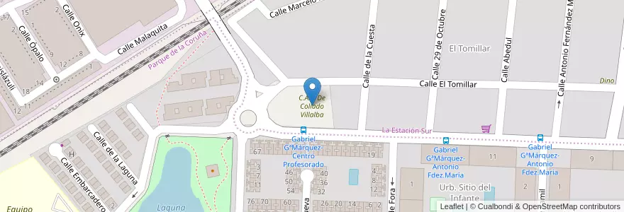 Mapa de ubicacion de C.A.P. De Collado Villalba en إسبانيا, منطقة مدريد, منطقة مدريد, Cuenca Del Guadarrama.