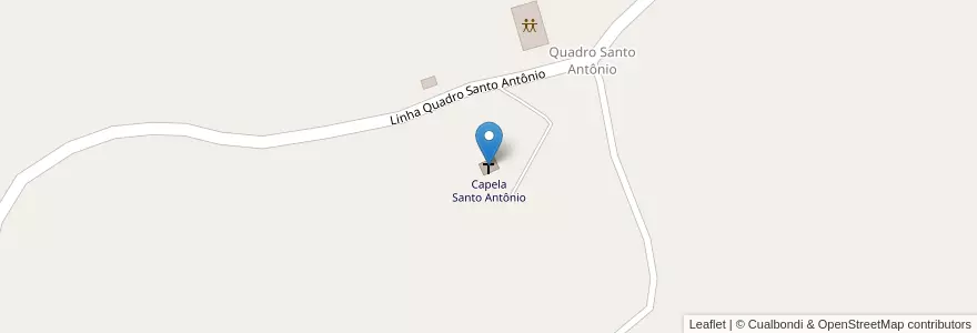 Mapa de ubicacion de Capela Santo Antônio en Brasil, Região Sul, Santa Catarina, Região Geográfica Intermediária De Chapecó, Microrregião De São Miguel D'Oeste, Belmonte, Santa Helena.