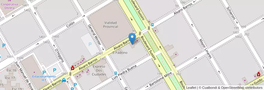 Mapa de ubicacion de Capigraf en 아르헨티나, 리오네그로주, Departamento Adolfo Alsina, Viedma, Viedma.