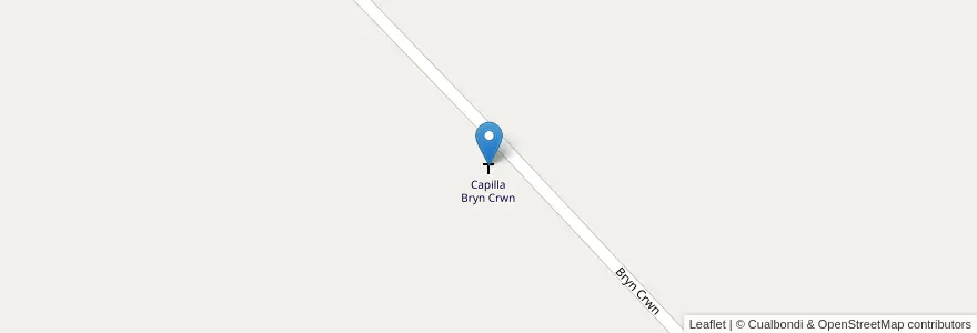 Mapa de ubicacion de Capilla Bryn Crwn en アルゼンチン, チュブ州, Departamento Gaiman, Gaiman.