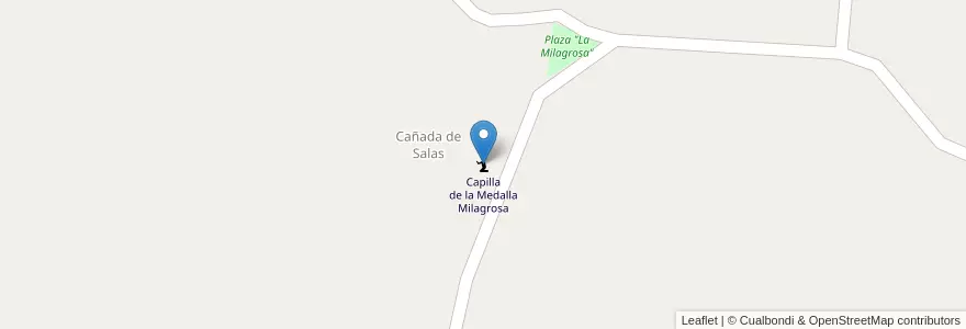 Mapa de ubicacion de Capilla de la Medalla Milagrosa en Argentinien, Provinz Córdoba, Departamento Pocho, Municipio De Salsacate, Pedanía Parroquia.