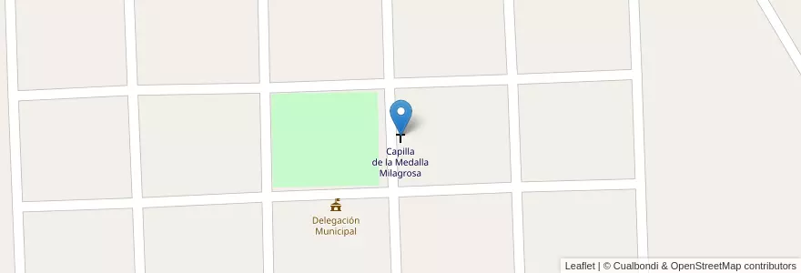 Mapa de ubicacion de Capilla de la Medalla Milagrosa en 阿根廷, 布宜诺斯艾利斯省, Partido De Navarro.