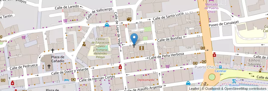 Mapa de ubicacion de Capilla de Nuestra Señora de La Merced en Испания, Кантабрия, Кантабрия, Santander, Santander.