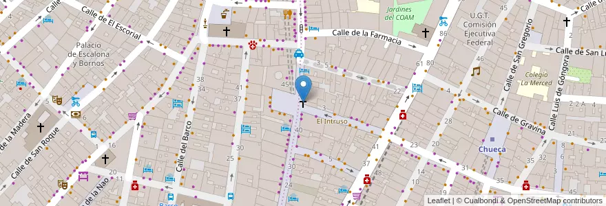Mapa de ubicacion de Capilla de Nuestra Señora de la Soledad en Sepanyol, Comunidad De Madrid, Comunidad De Madrid, Área Metropolitana De Madrid Y Corredor Del Henares, Madrid.