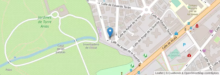 Mapa de ubicacion de Capilla de San Ezequiel Moreno en Spanje, Comunidad De Madrid, Comunidad De Madrid, Área Metropolitana De Madrid Y Corredor Del Henares, Madrid.