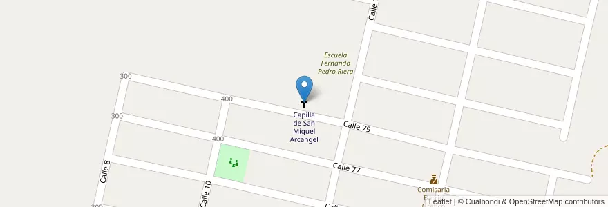 Mapa de ubicacion de Capilla de San Miguel Arcangel en アルゼンチン, トゥクマン州, Departamento Tafí Viejo, Las Talitas.