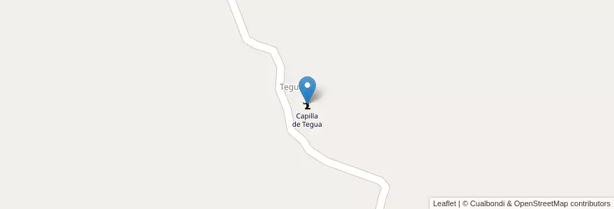 Mapa de ubicacion de Capilla de Tegua en Argentinien, Provinz Córdoba, Departamento Río Cuarto, Pedanía Tegua.