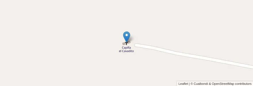 Mapa de ubicacion de Capilla el Cavadito en الأرجنتين, تشيلي, Mendoza, Distrito San José, Departamento Lavalle.
